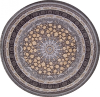 Ковер Иранский Farsi 1200 G258 grey круг 