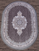 Ковер Иранский Farsi 1200 G252 dark grey овал