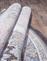 Ковер Иранский Farsi 1200 G252 light grey круг 
