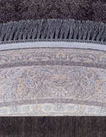Ковер Иранский Farsi 1200 G252 dark grey овал